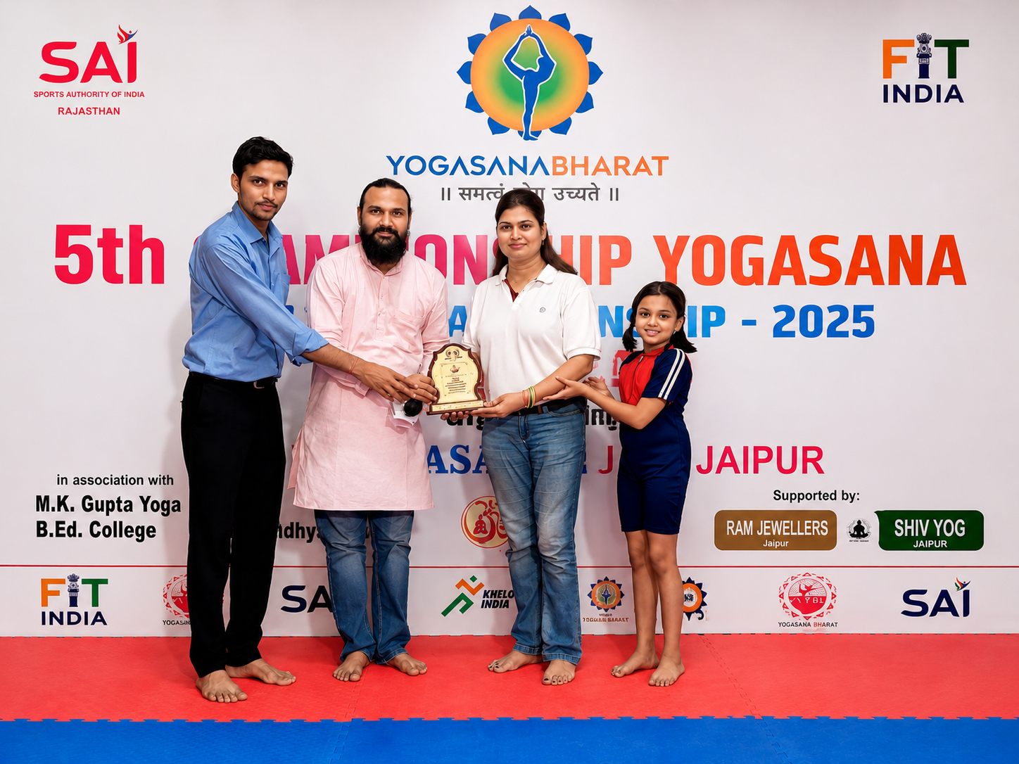 Kirti Jyoti honored at Yogashan Yoga Championship